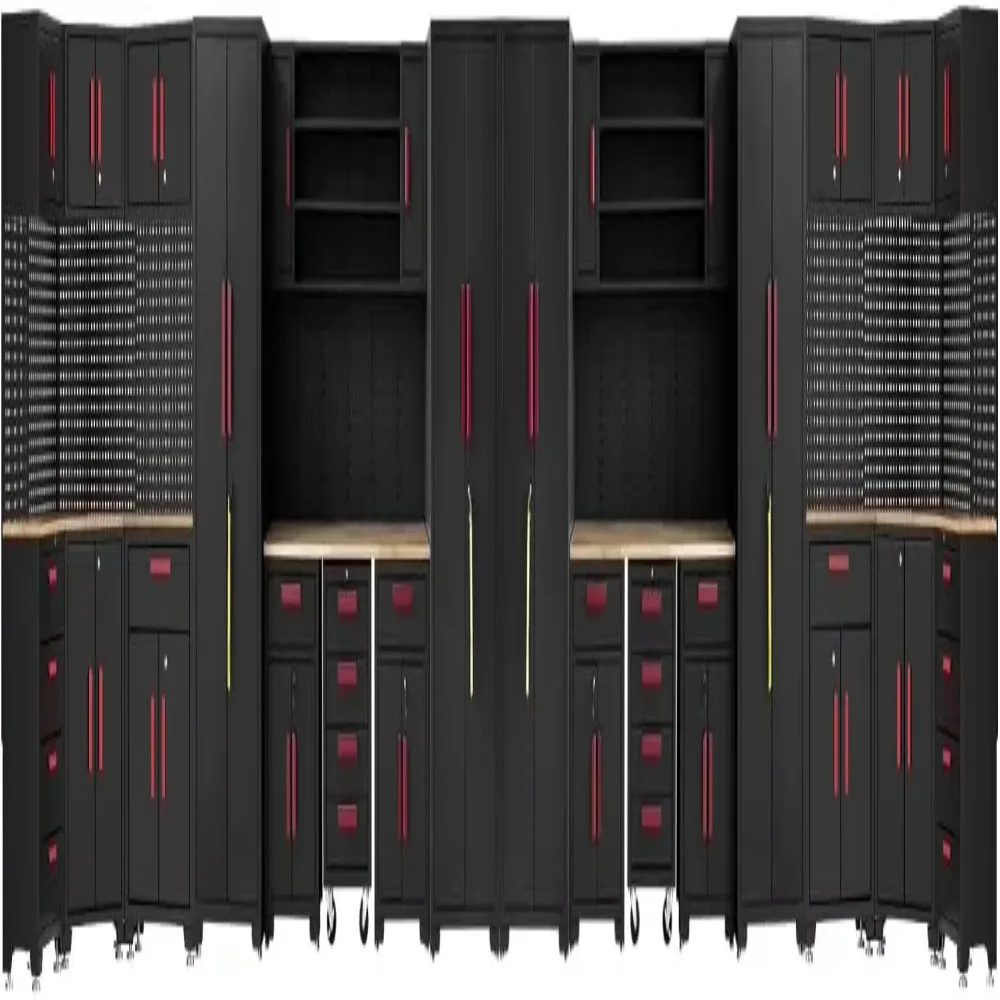Garage Storage black red 130"