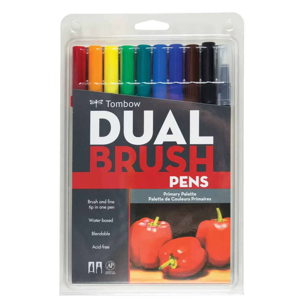 Dual Brush 6 packs yellow green