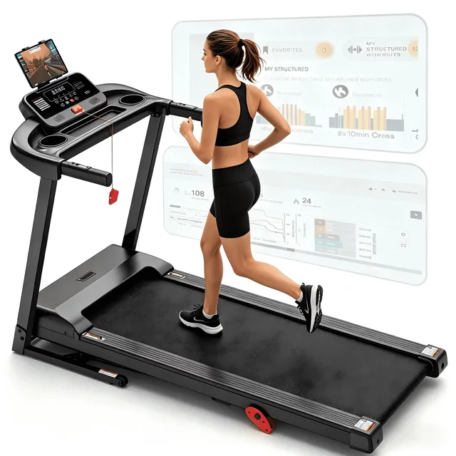 Treadmill 3.75hp 320lbs portable