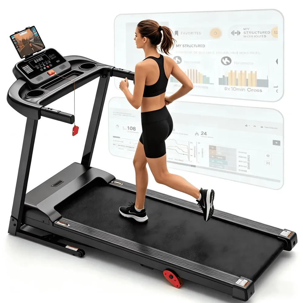 Treadmill 3.75hp 320lbs portable