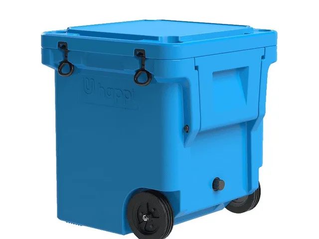 Cooler portable blue 45 lbs
