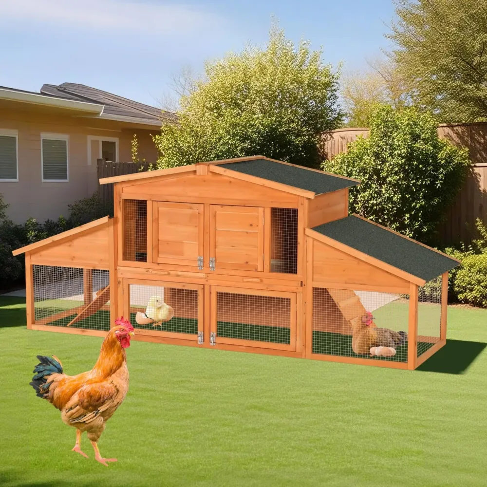 Chicken Coop 91" 90.94" 29.72"