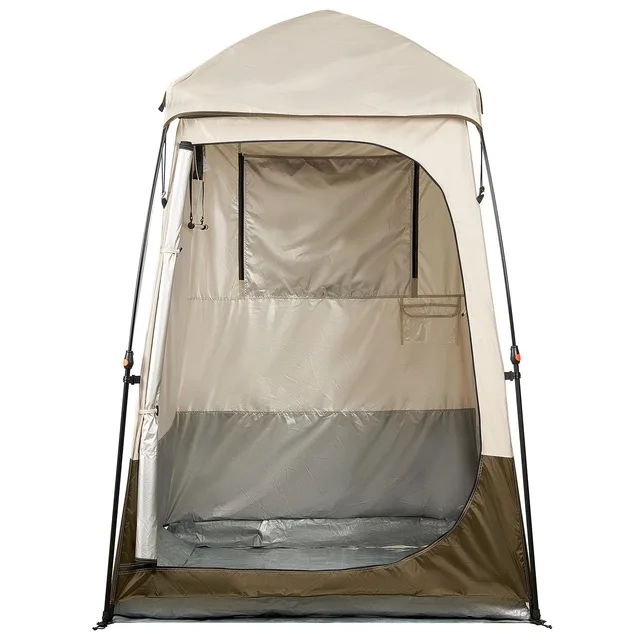 Shower Tent foldable silver 84.65 in