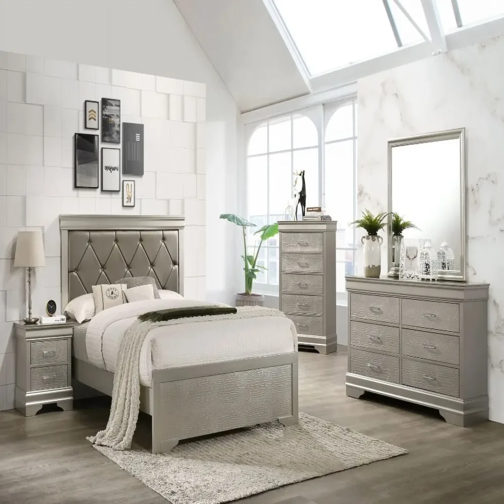 Bedroom silver 81.1" 64.1"