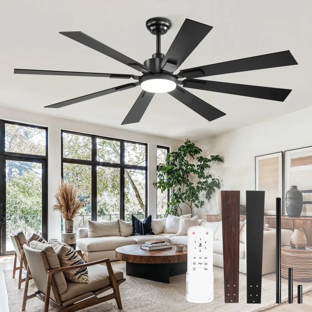 Ceiling Fan 62 inch black 62 in