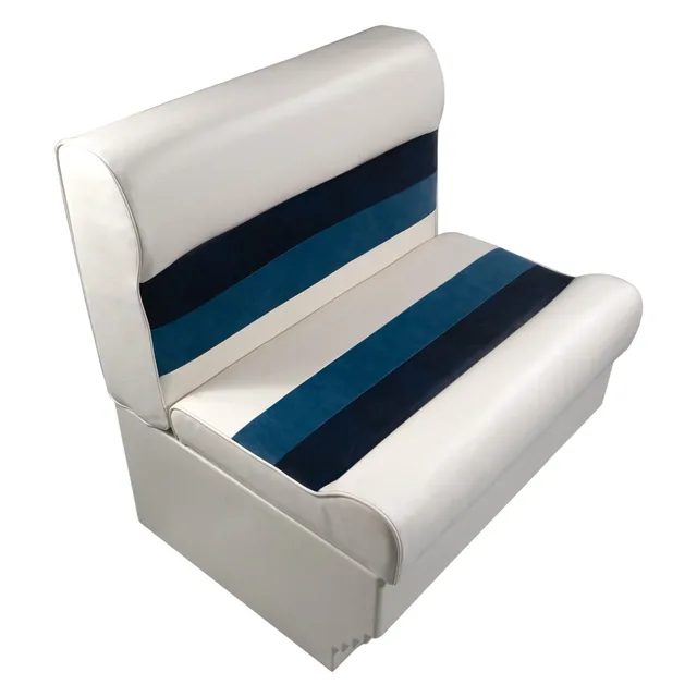 Bench Seat 28" white blue