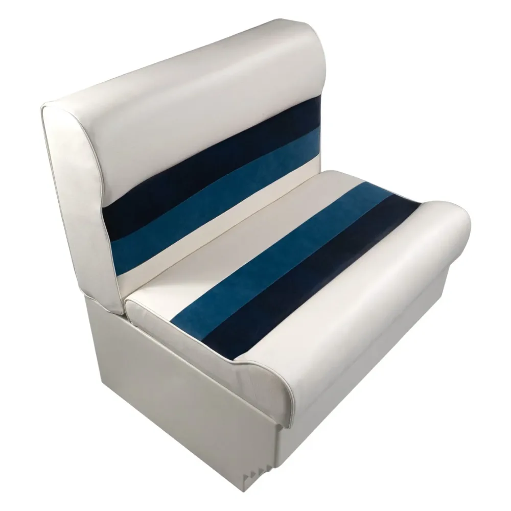 Bench Seat 28" white blue