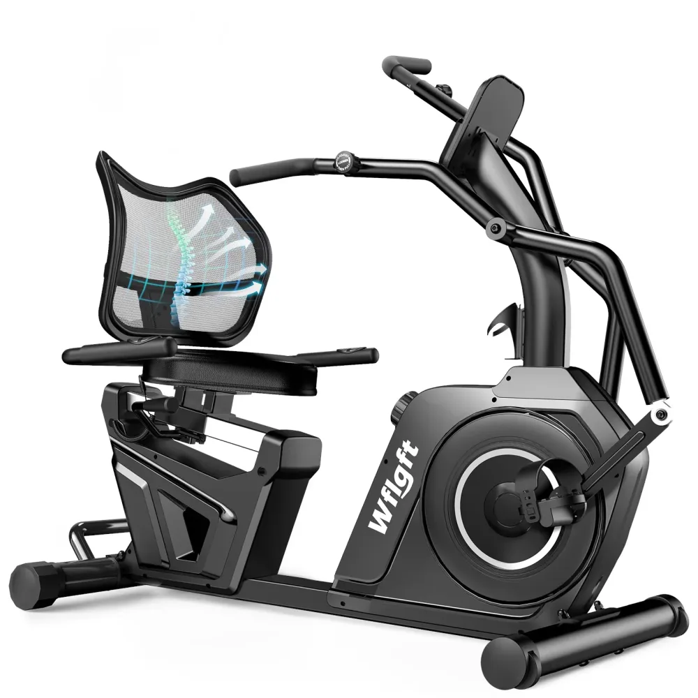 Recumbent Bike bluetooth 3" 5"
