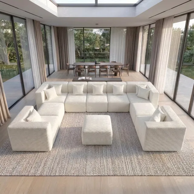 Living Room 160" black beige