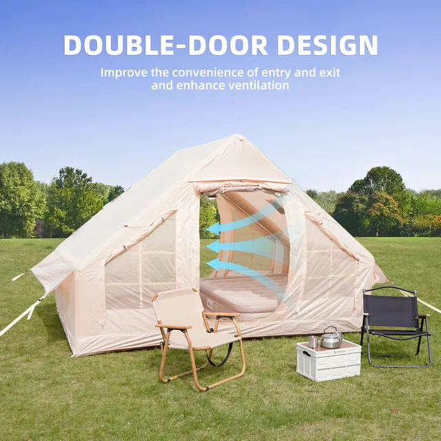 Camping Tent 2-4 person waterproof beige