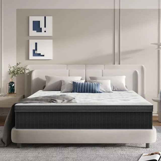 Mattress 12 inch 12 in gray