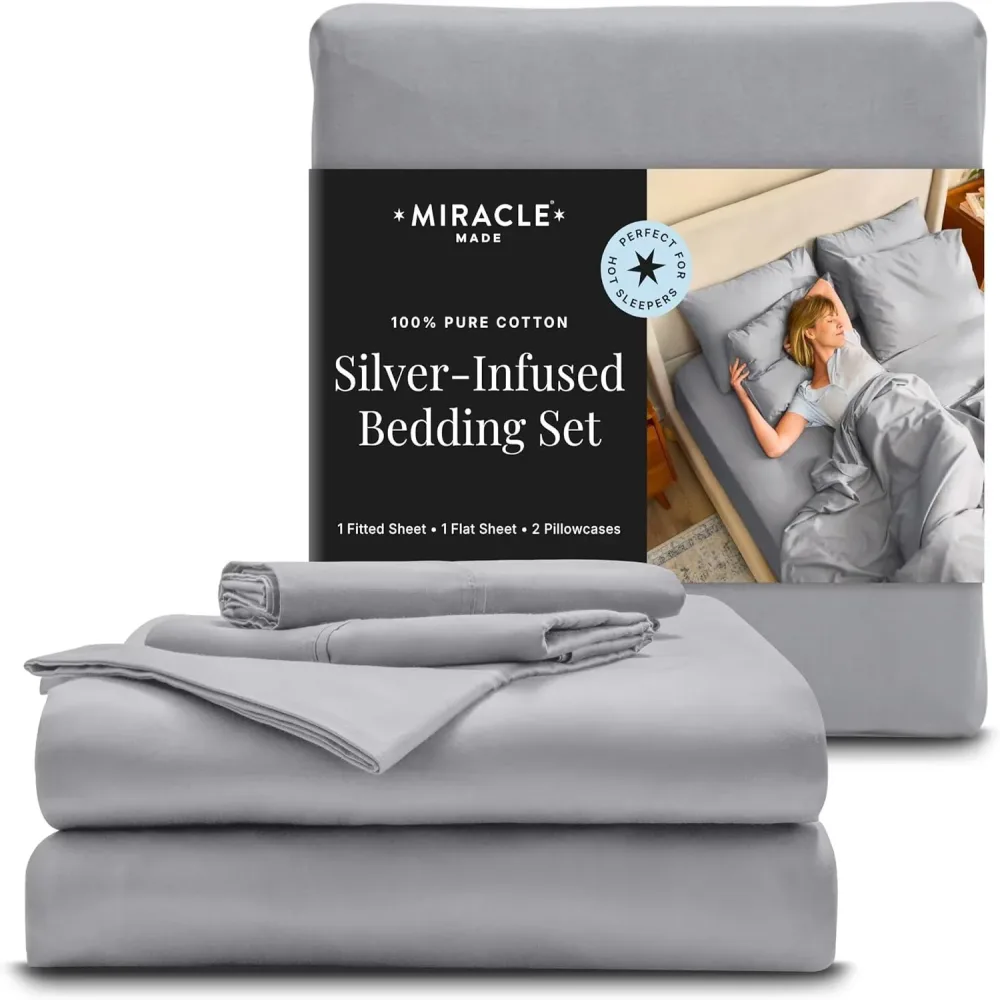 Bedding silver grey