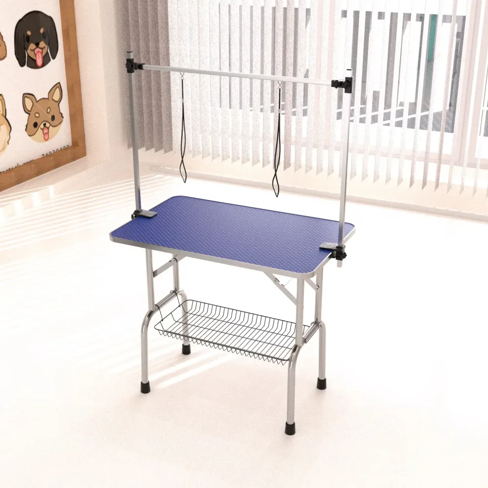 Grooming Table 42" adjustable blue