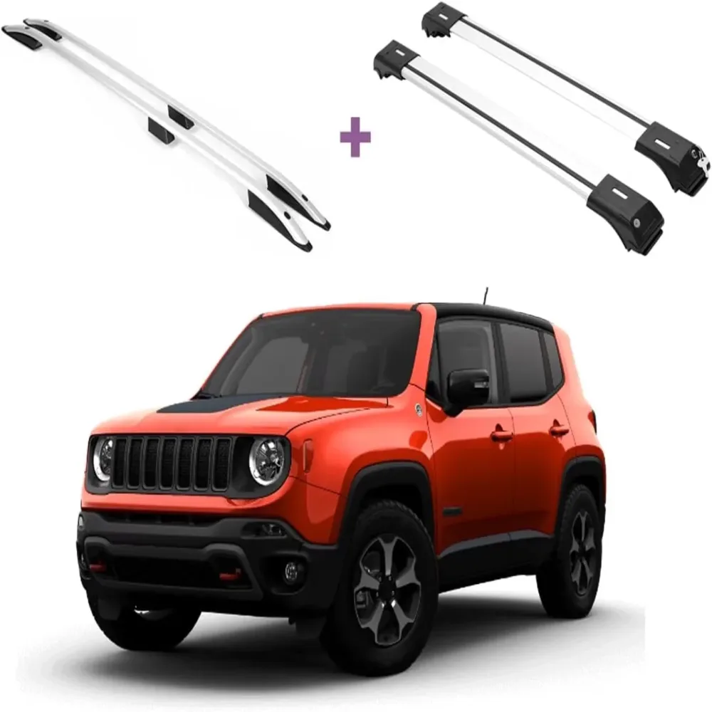 Roof Rack silver 165 lbs black