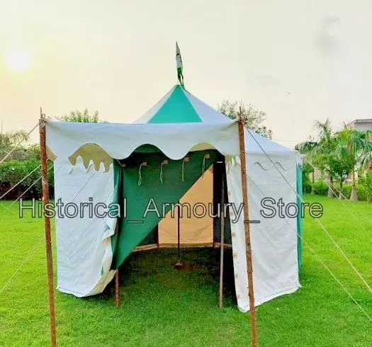 Tent waterproof white green