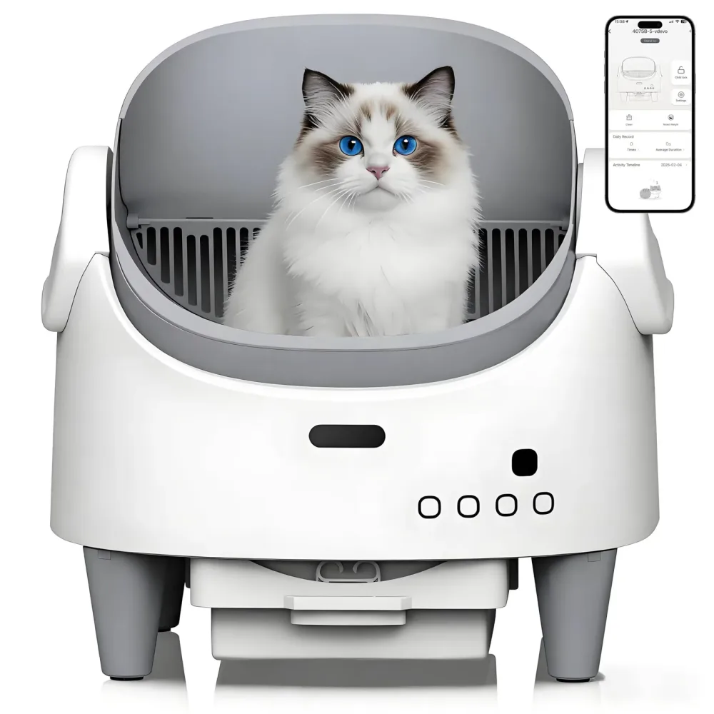 Cat Litter adjustable white locking
