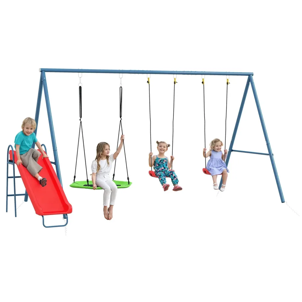 Backyard Play 73.6 in red 132.7"
