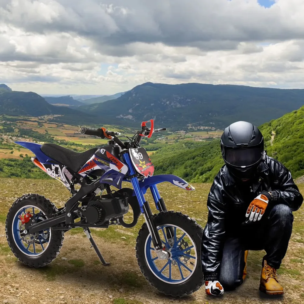 Dirt Bike blue 12 inch 47.2 inches