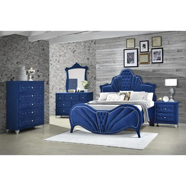 King Bed blue