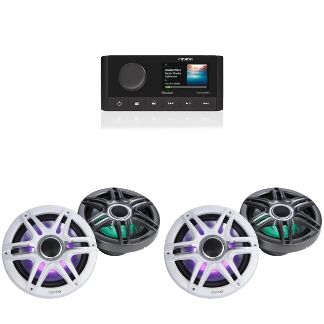 Speaker 2 pair white gray