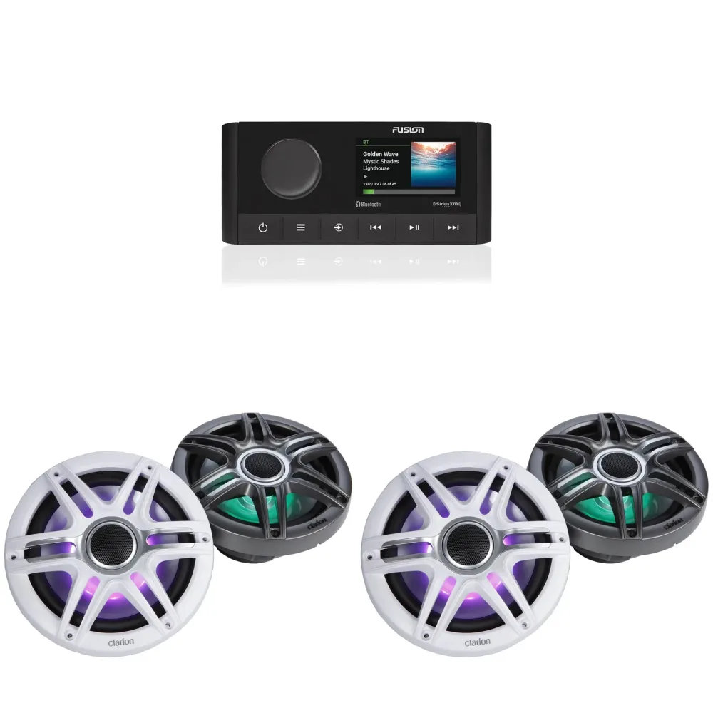 Speaker 2 pair white gray
