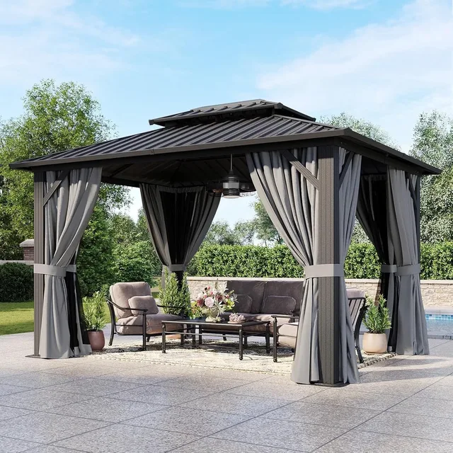 Garden Patio 10' 8' black