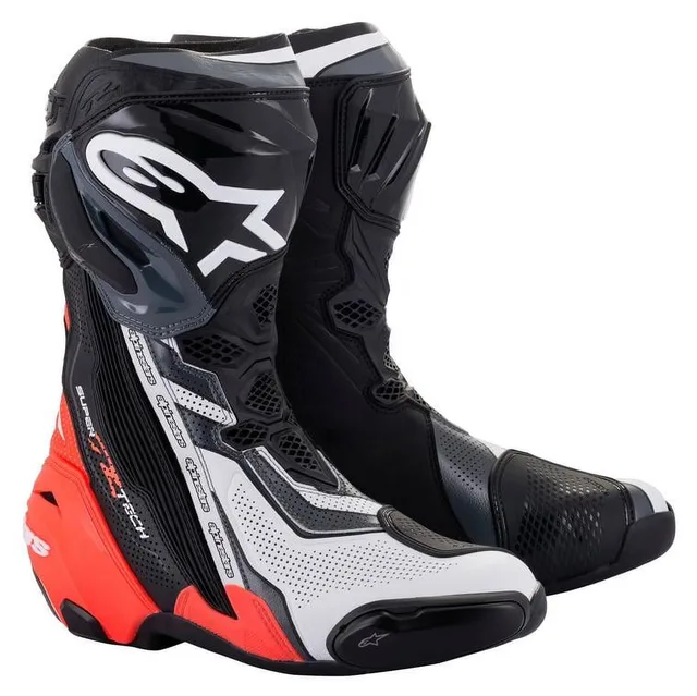 Mens Motorcycle black red white
