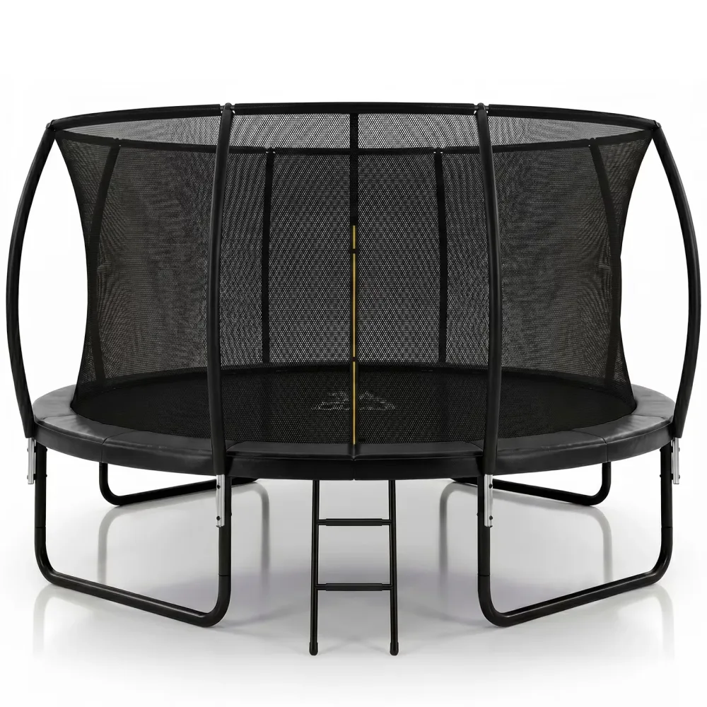 Backyard Trampoline 14ft 400 lbs black