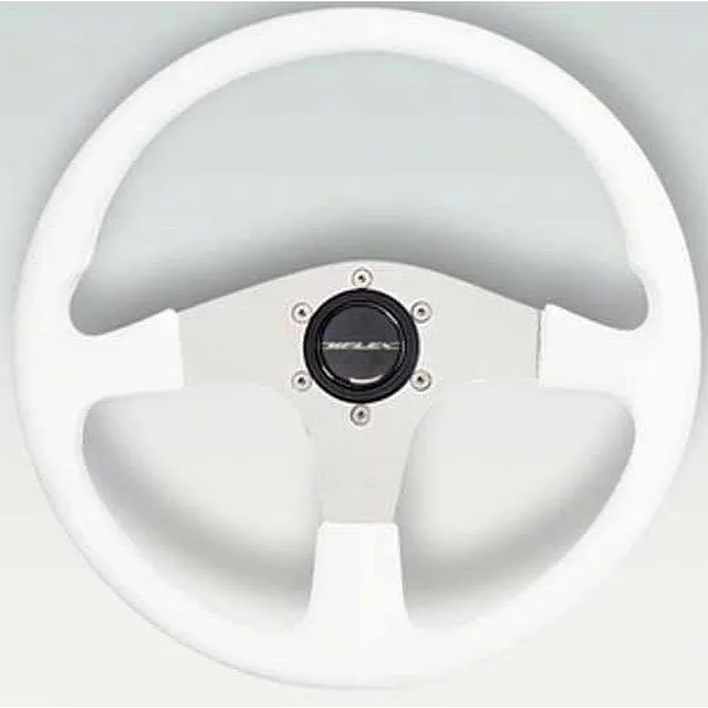 Steering Wheel white 4" 13.5"