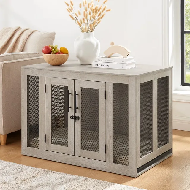 Dog Crate gray 52 cm 42 cm