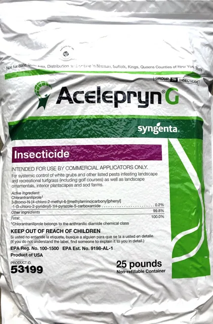 Insecticide 25 pound white black
