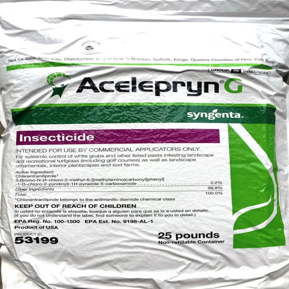 Insecticide 25 pound white black