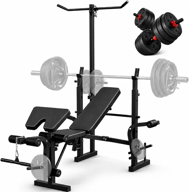 Weight Bench 44lb adjustable black
