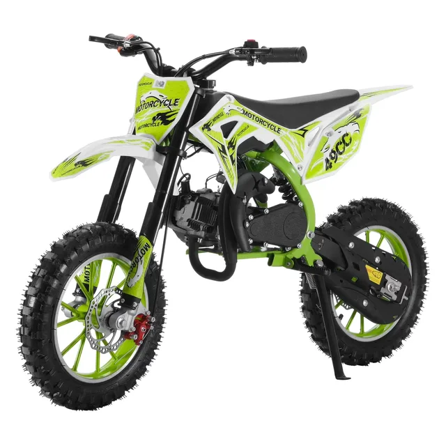 Dirt Bike red green 12 inch
