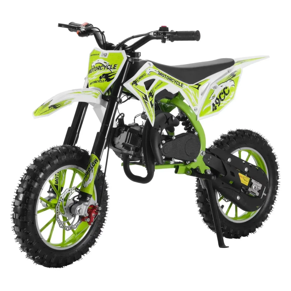 Dirt Bike red green 12 inch