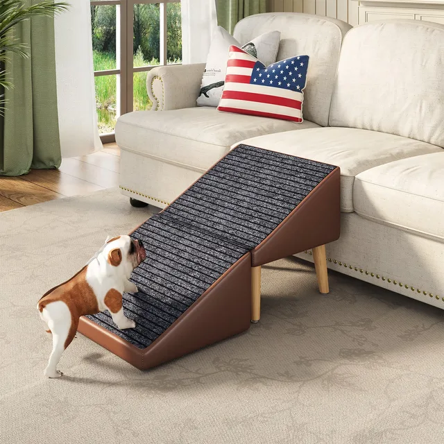 Bed foldable brown 265 lbs