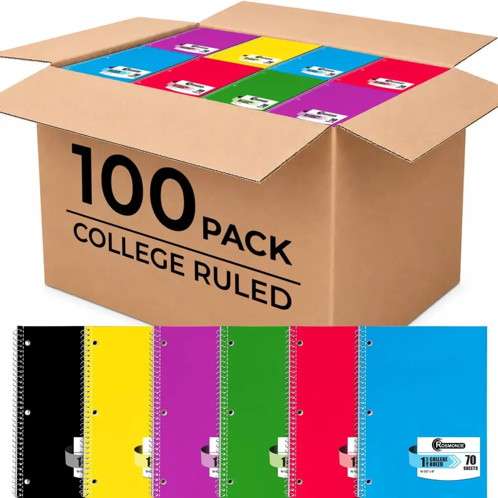 Spiral Notebook 100 pack 2"