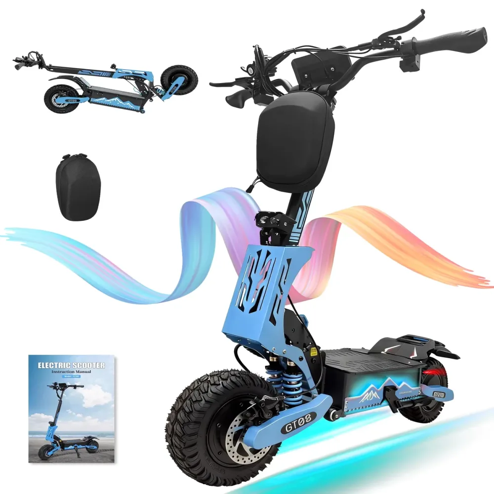 Electric Scooter 11" folding blue