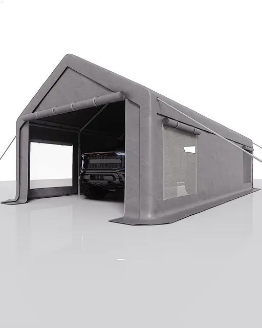 Metal Carport portable grey 000 lbs