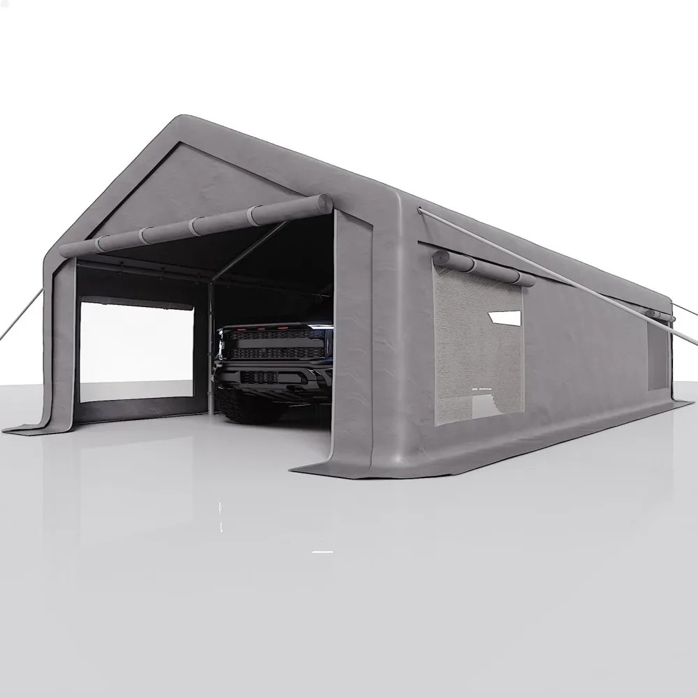 Metal Carport portable grey 000 lbs