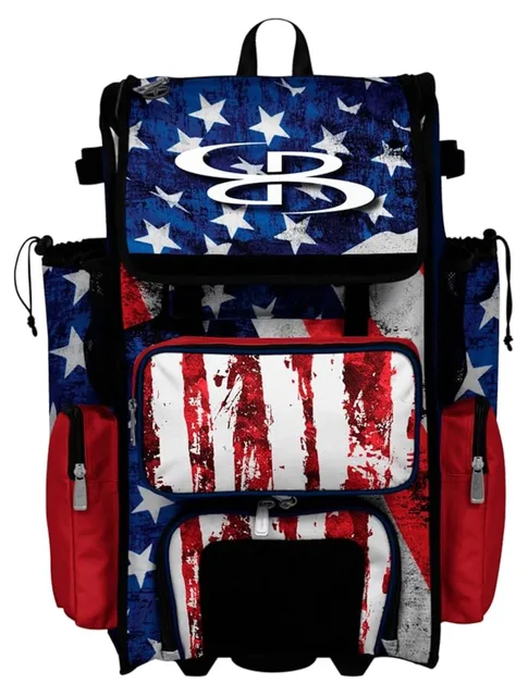 Bag red white 23.5"