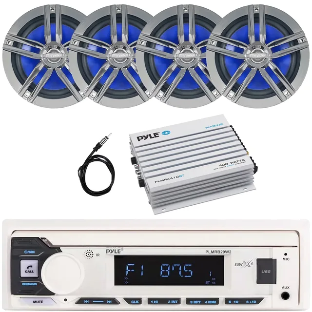 Bluetooth Amplifier 6.5" 180w 4 channel