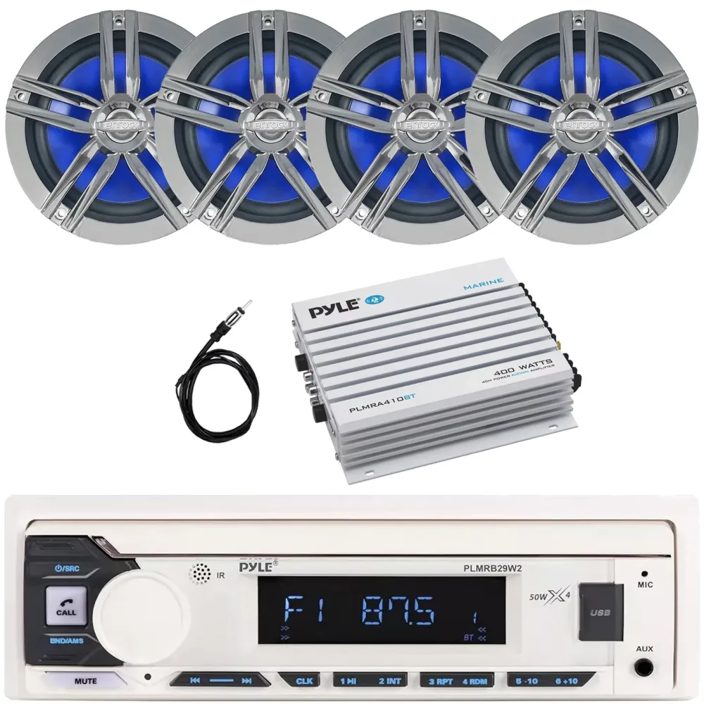 Bluetooth Amplifier 6.5" 180w 4 channel