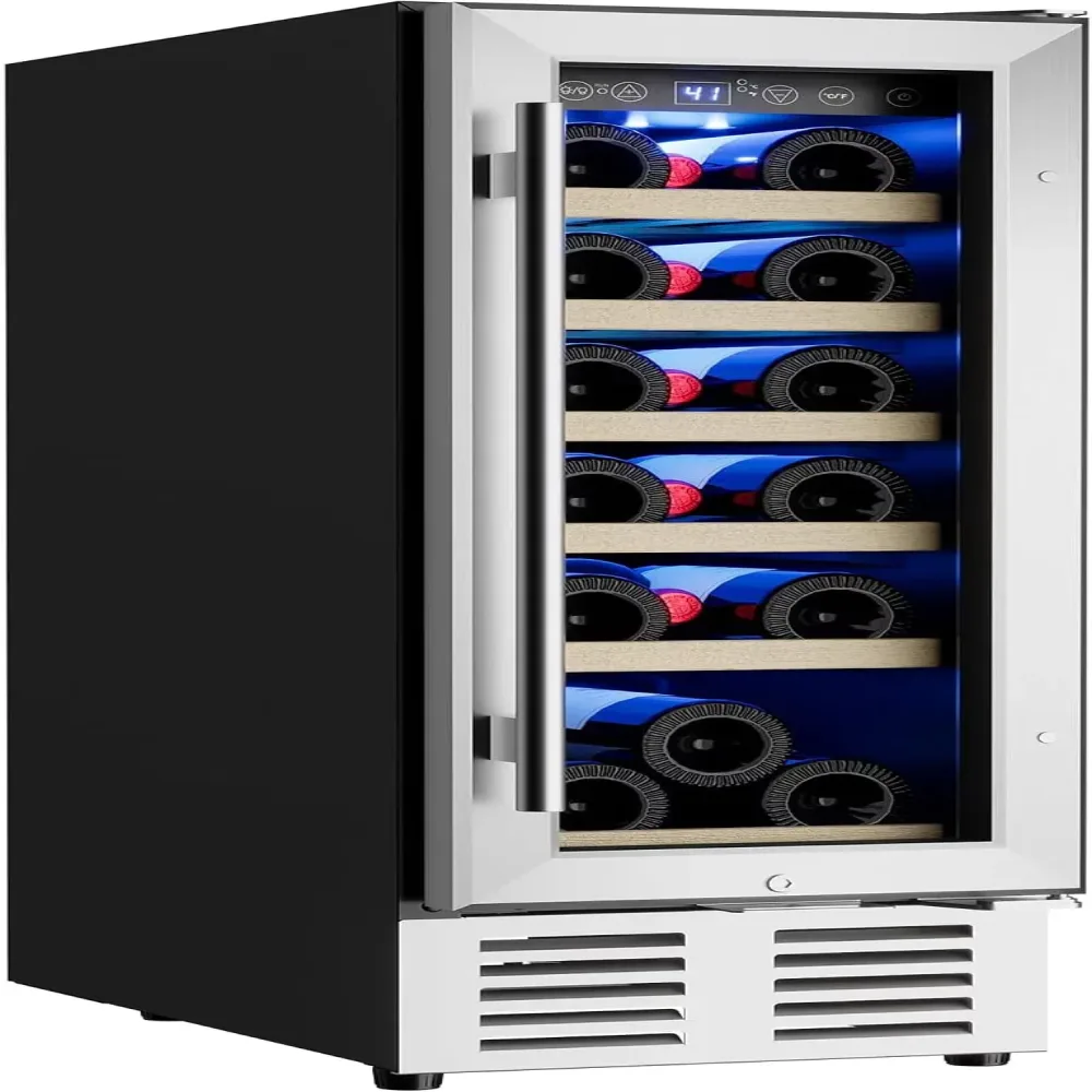 Wine Cooler 12" silver 22.6"