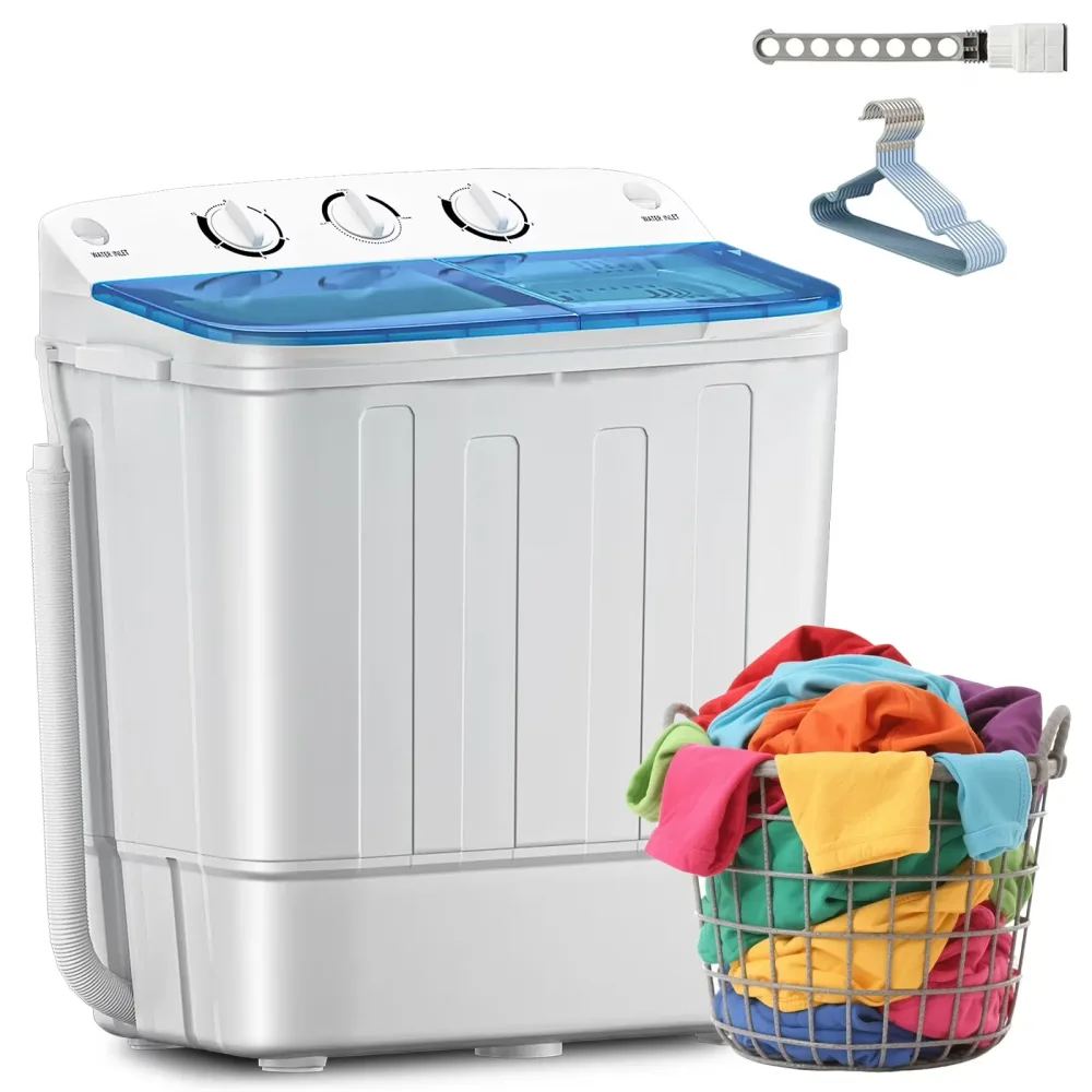 Washing Machine 18lbs portable white