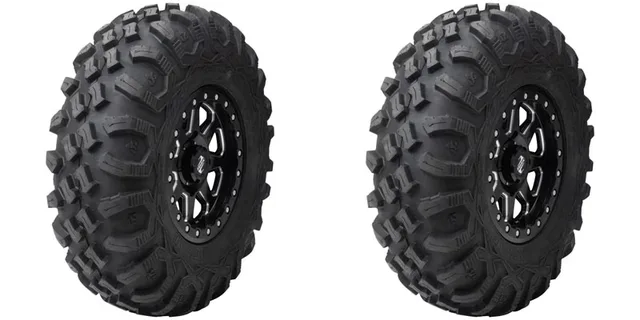 Radial Tire 2 pack 4" black