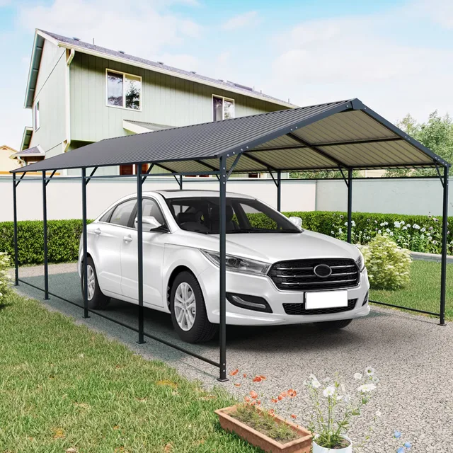 Metal Carport 21 ft 5 ft 12'
