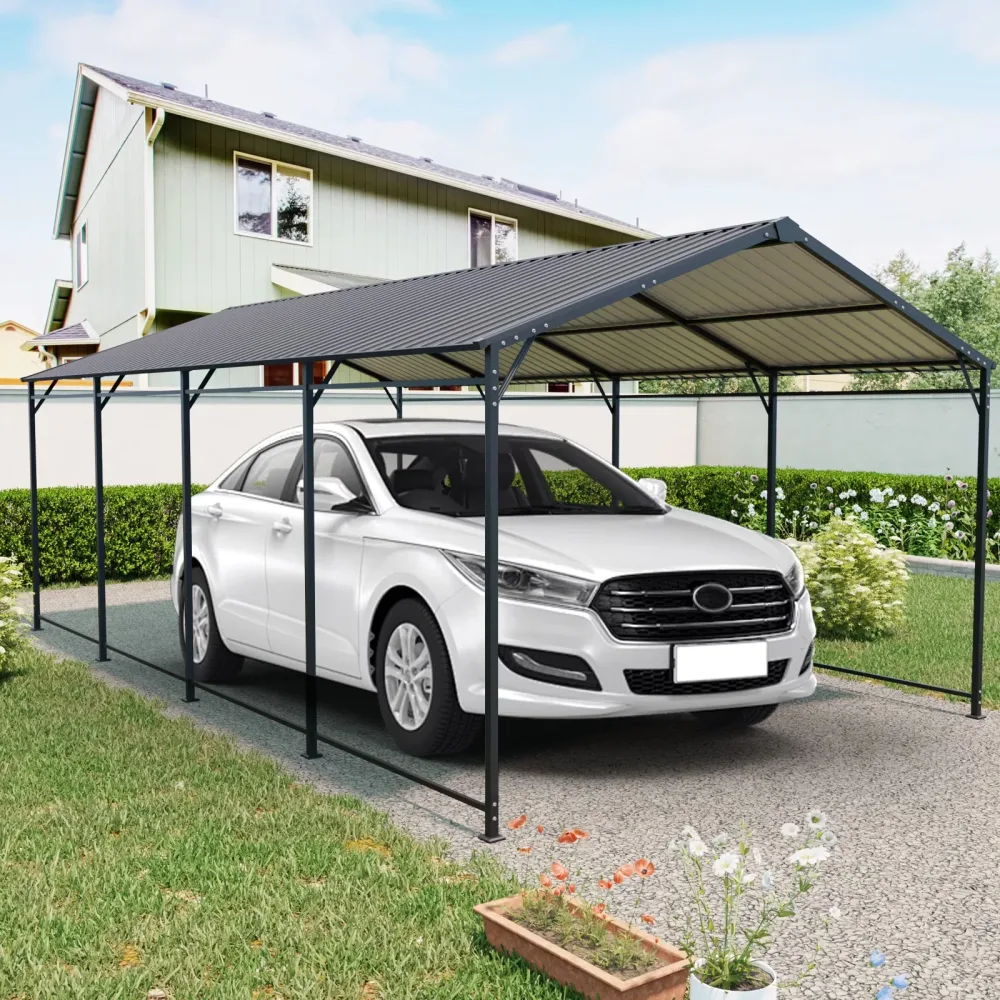 Metal Carport 21 ft 5 ft 12'