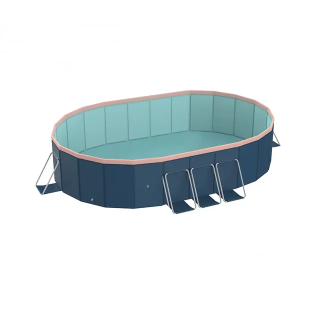 Folding Pool blue gray