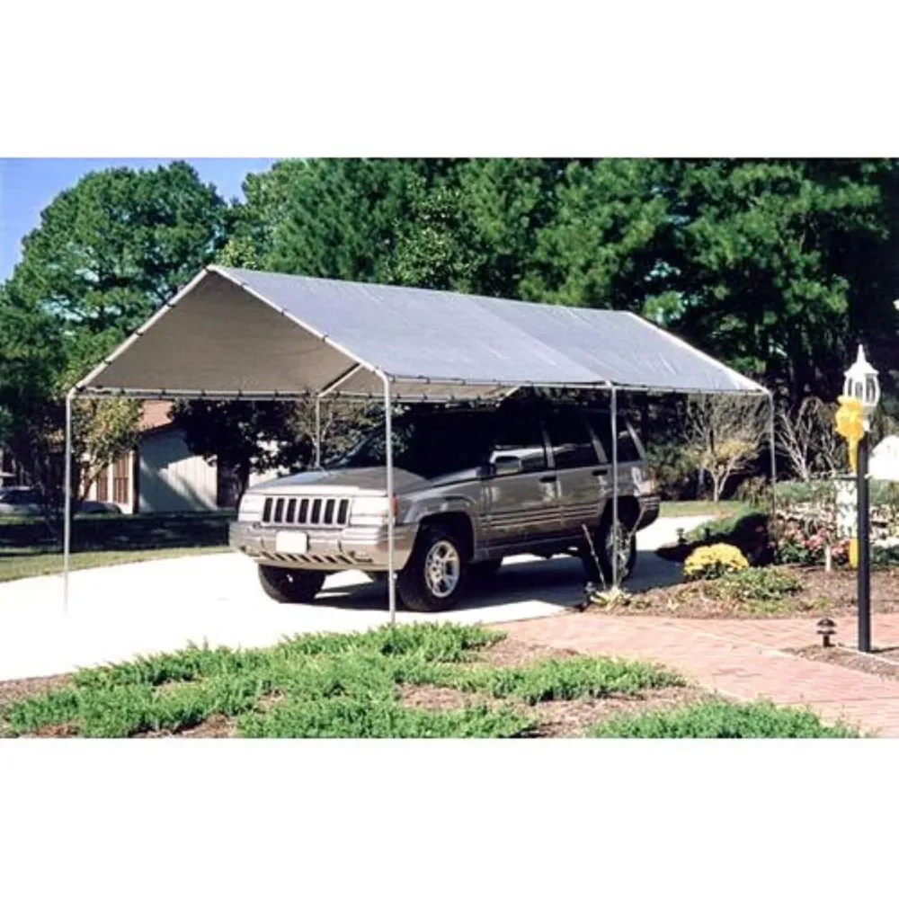 Carport Canopy 10' 8 in silver
